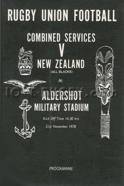 Combined Services New Zealand 1978 memorabilia